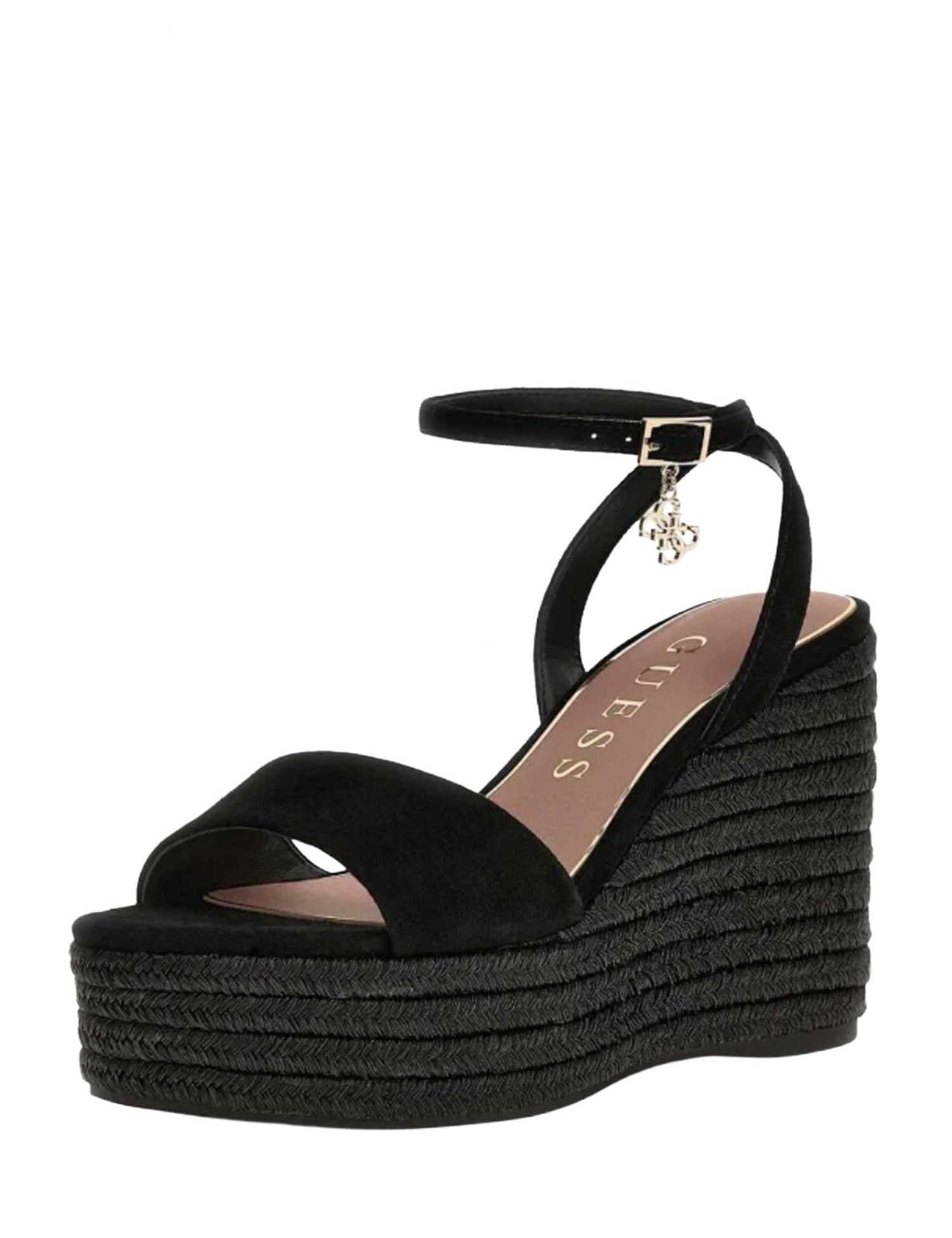 Sandali zeppa Nero Guess