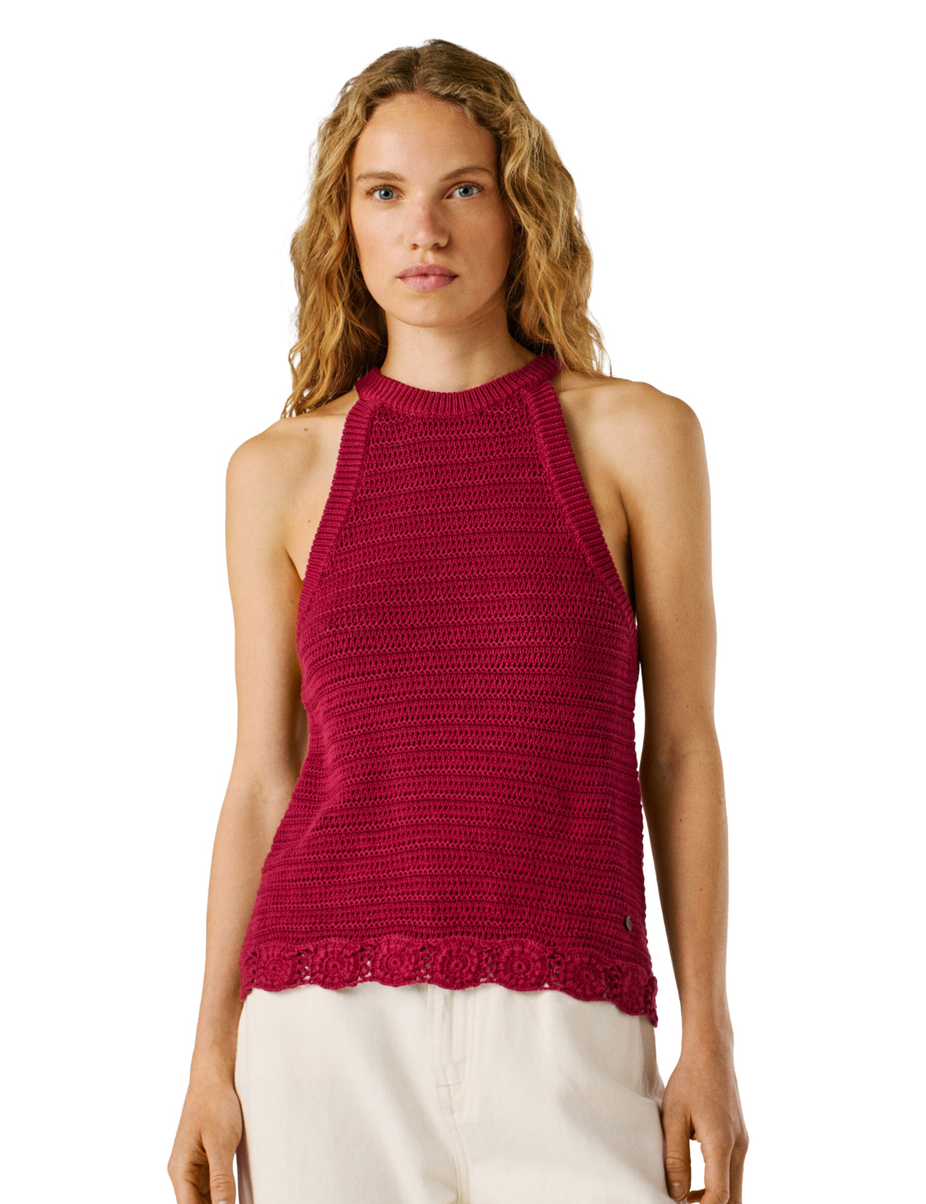 Top e canotte Bordeaux Pepe Jeans