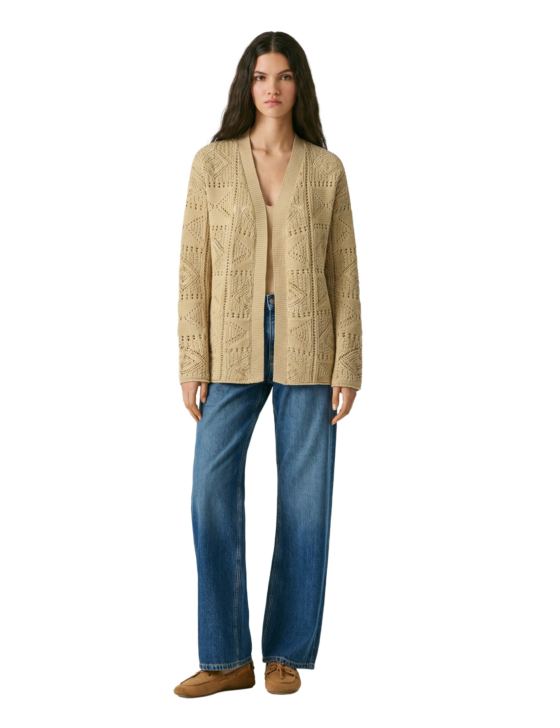 Cardigan Beige Pepe Jeans