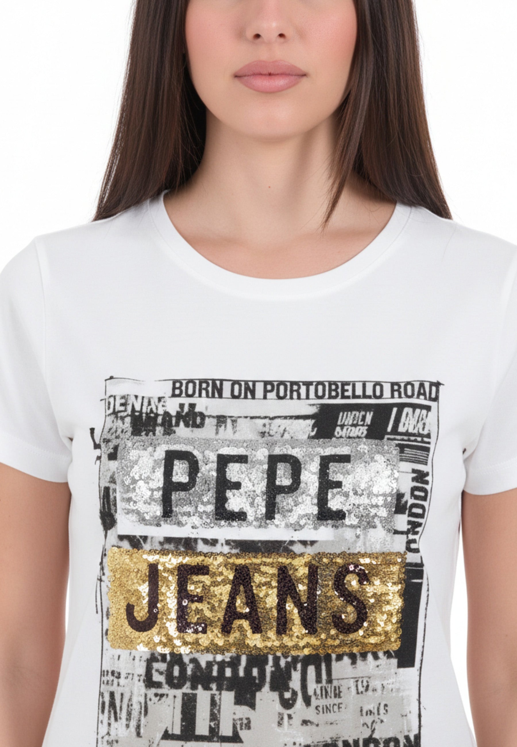 T-shirt Bianco Pepe Jeans