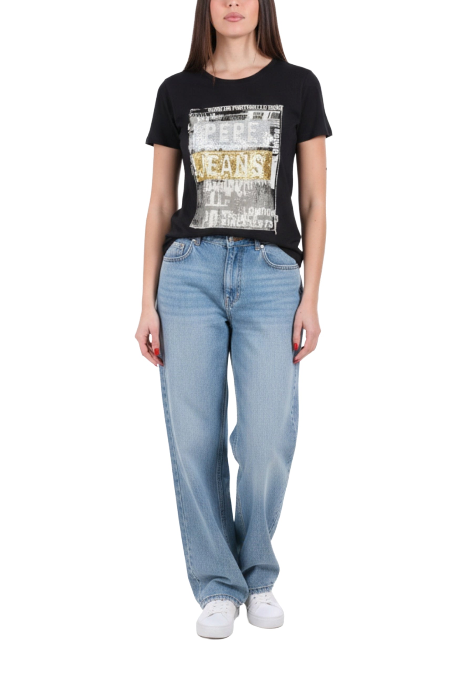 T-shirt Nero Pepe Jeans