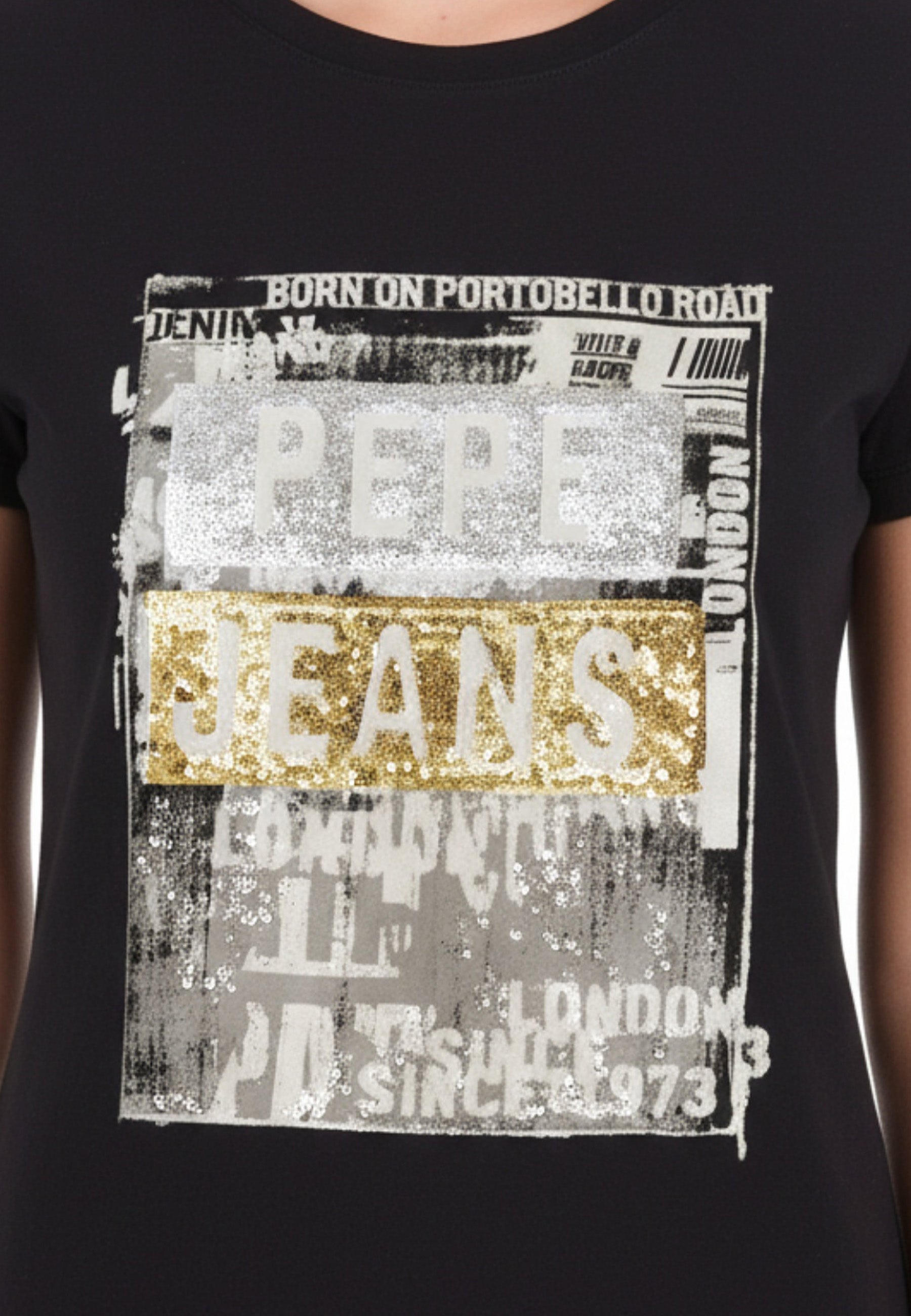 T-shirt Nero Pepe Jeans