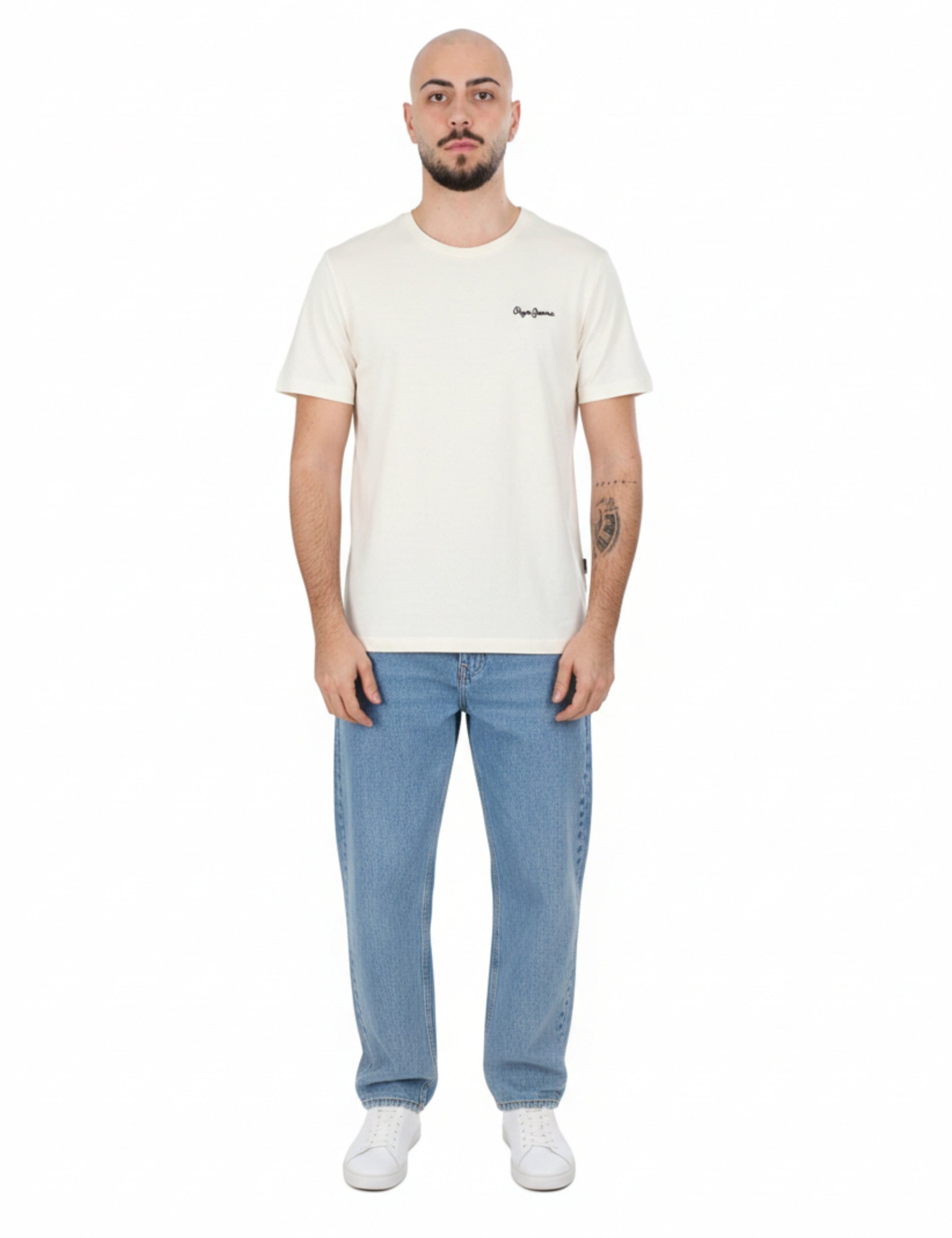 T-shirt Bianco Pepe Jeans