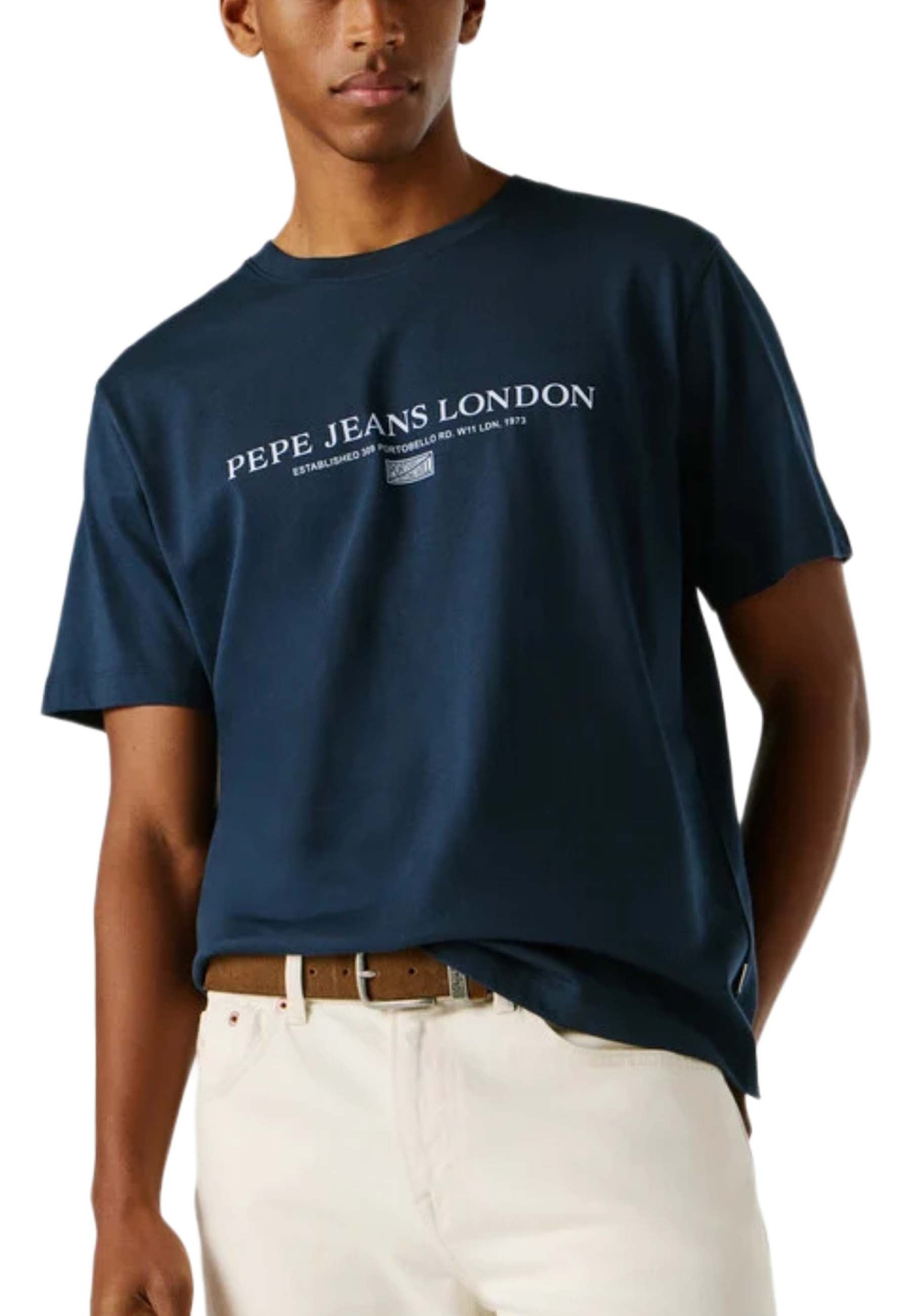 T-shirt Blu Pepe Jeans
