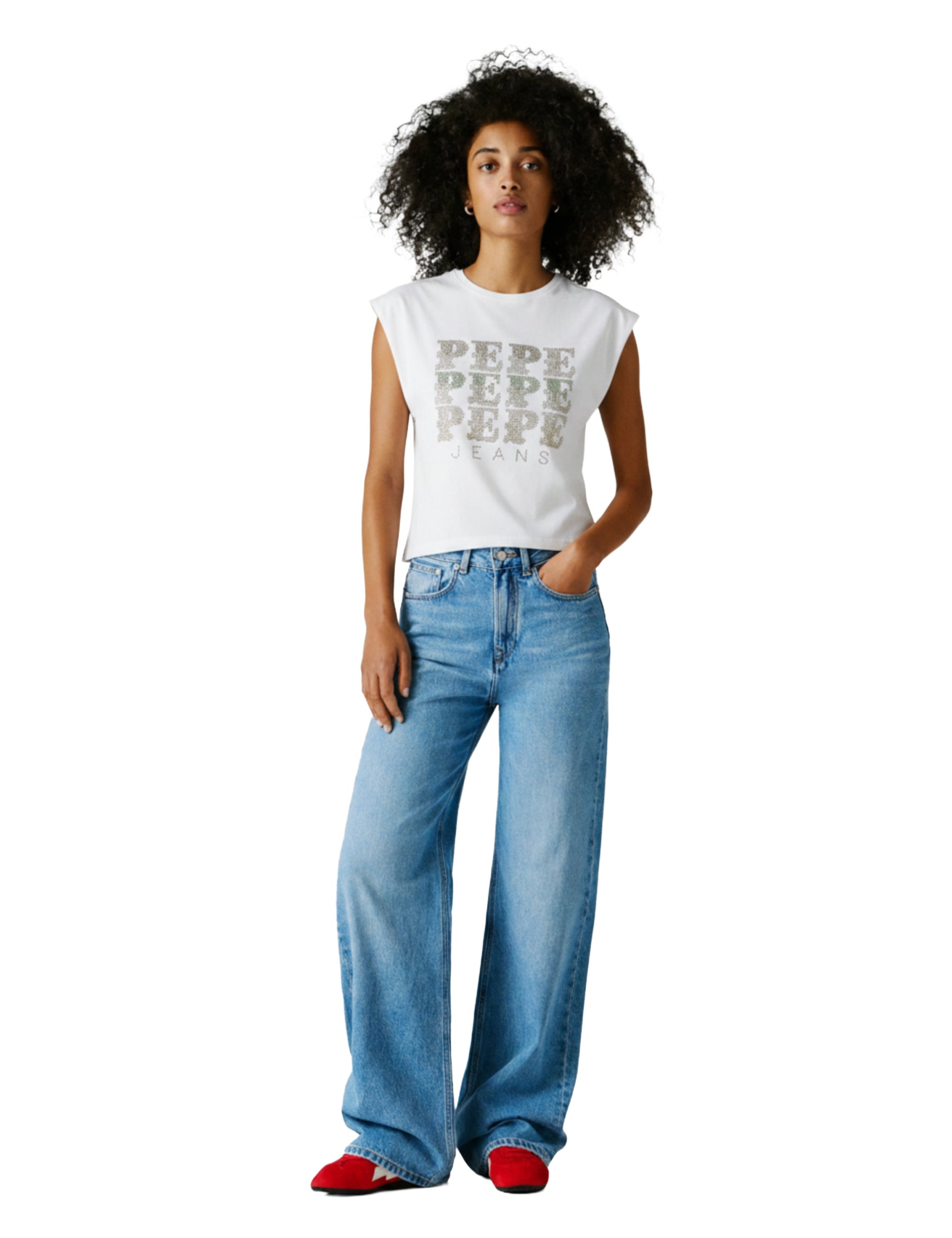 Top e canotte Bianco Pepe Jeans