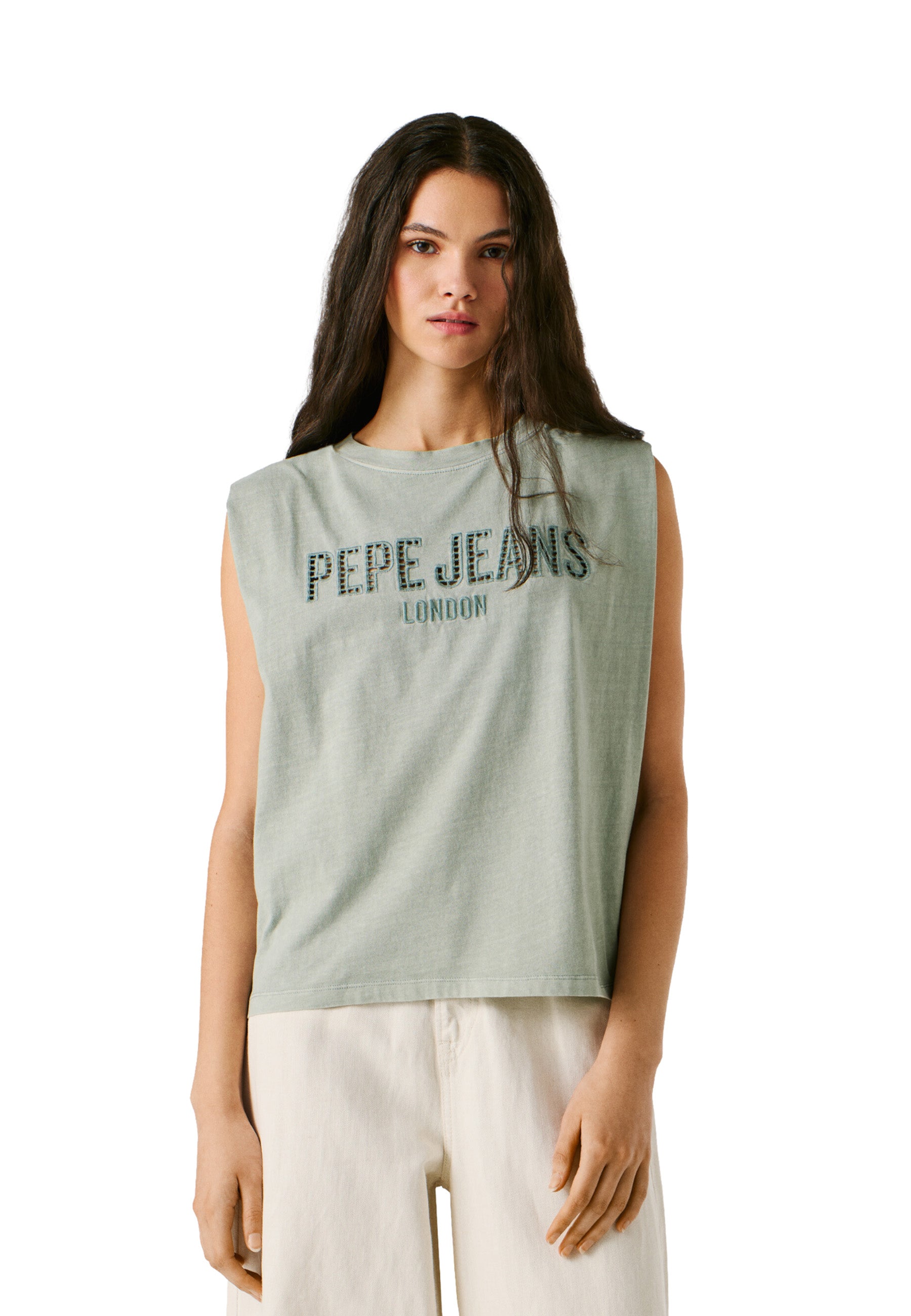 Top e canotte Verde Pepe Jeans
