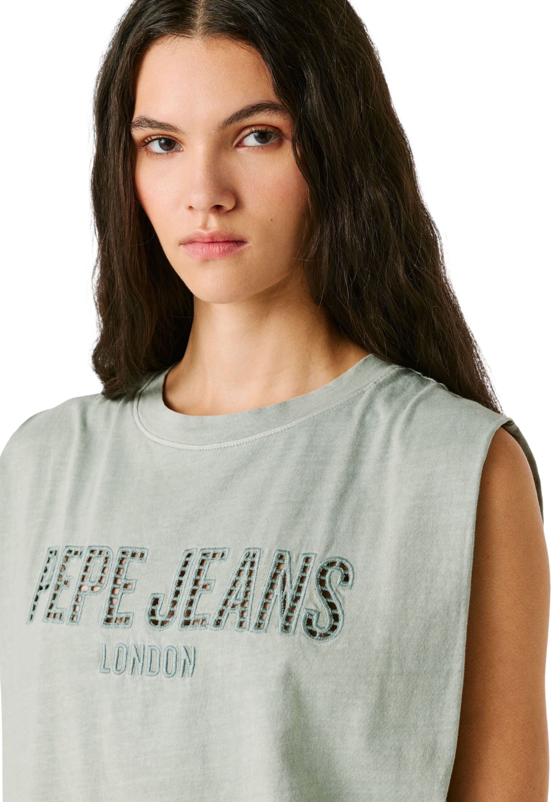 Top e canotte Verde Pepe Jeans
