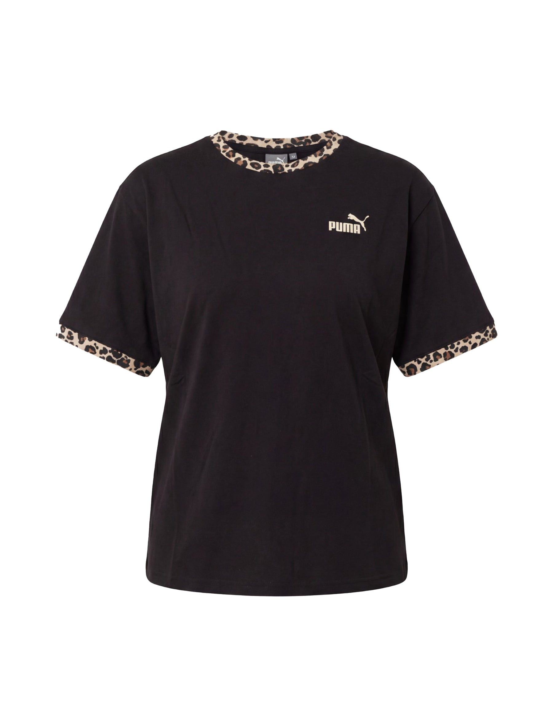 T-shirt Nero Marrone Puma