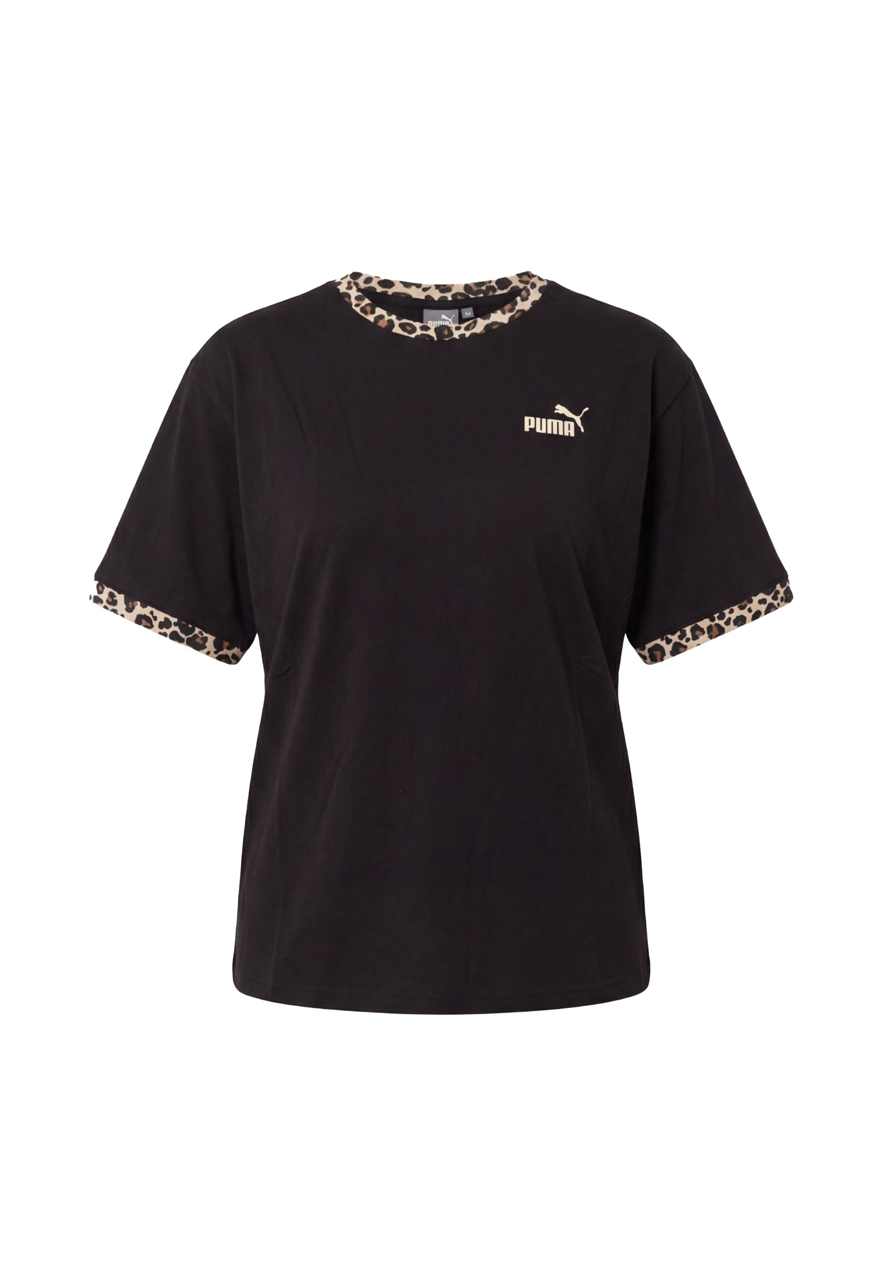 T-shirt Nero Marrone Puma