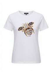 T-shirt Bianco Oro Liu-jo