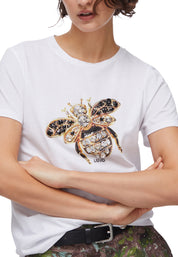 T-shirt Bianco Oro Liu-jo