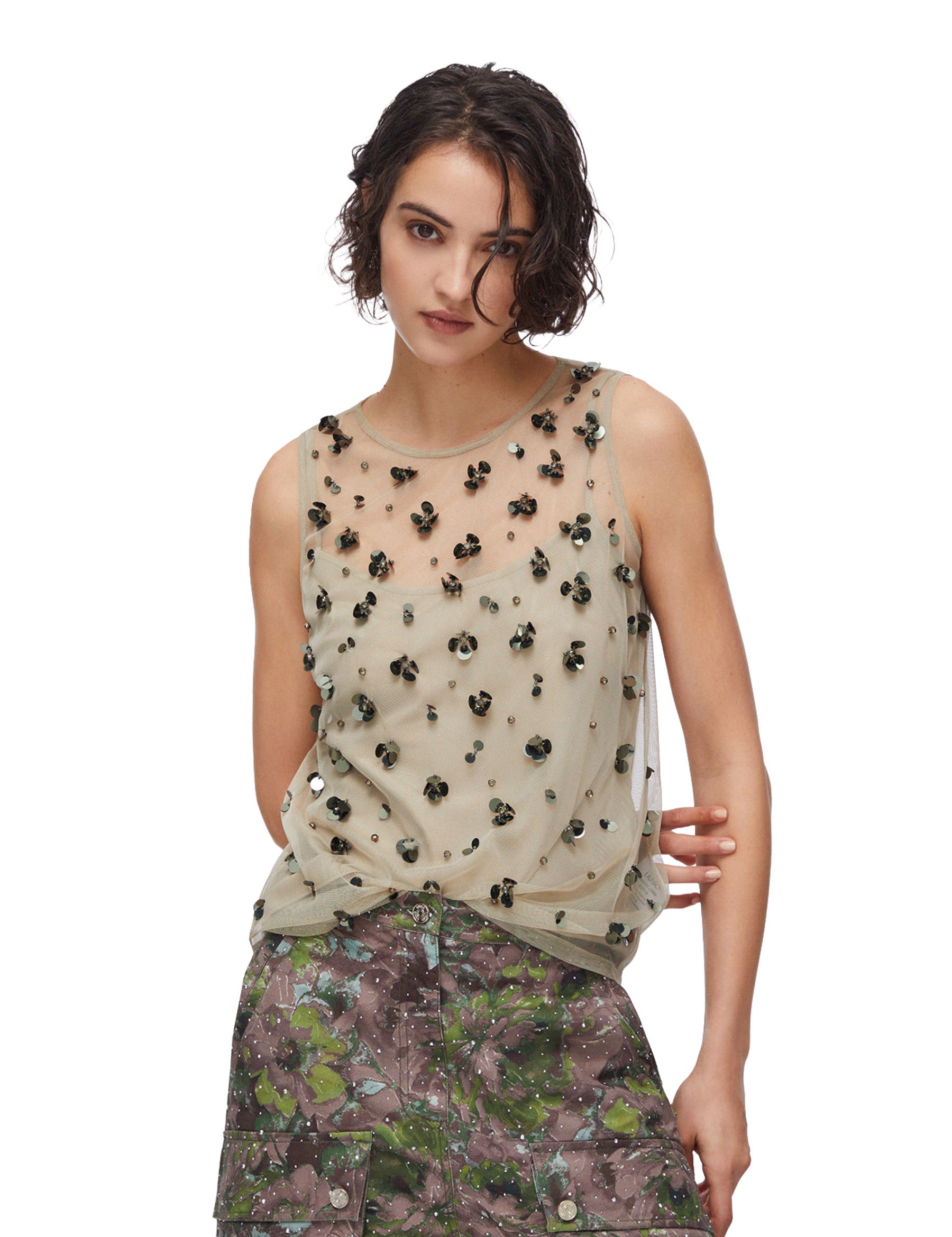 Top e canotte Beige Liu-jo