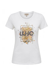 T-shirt Bianco Giallo Liu-jo