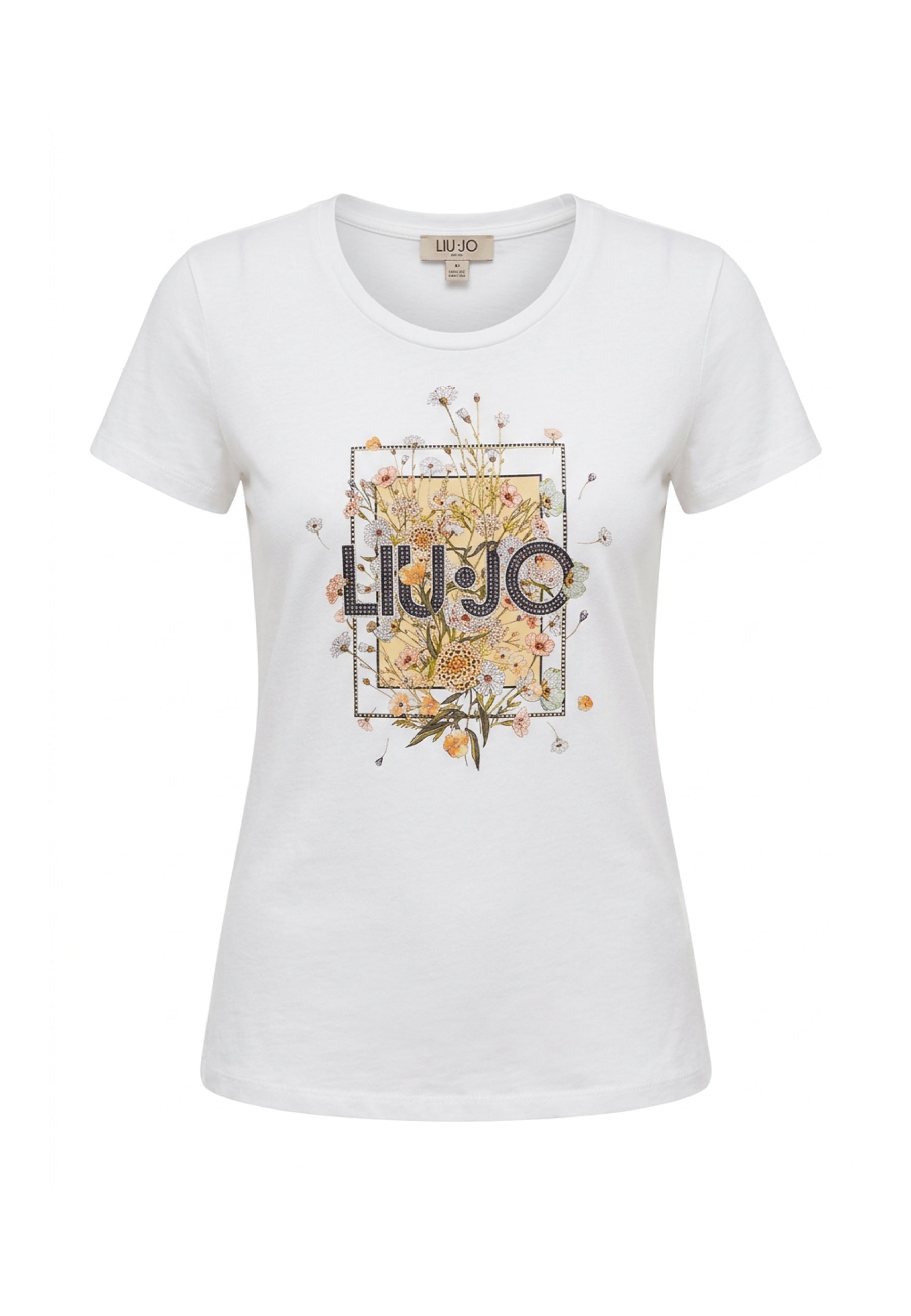 T-shirt Bianco Giallo Liu-jo