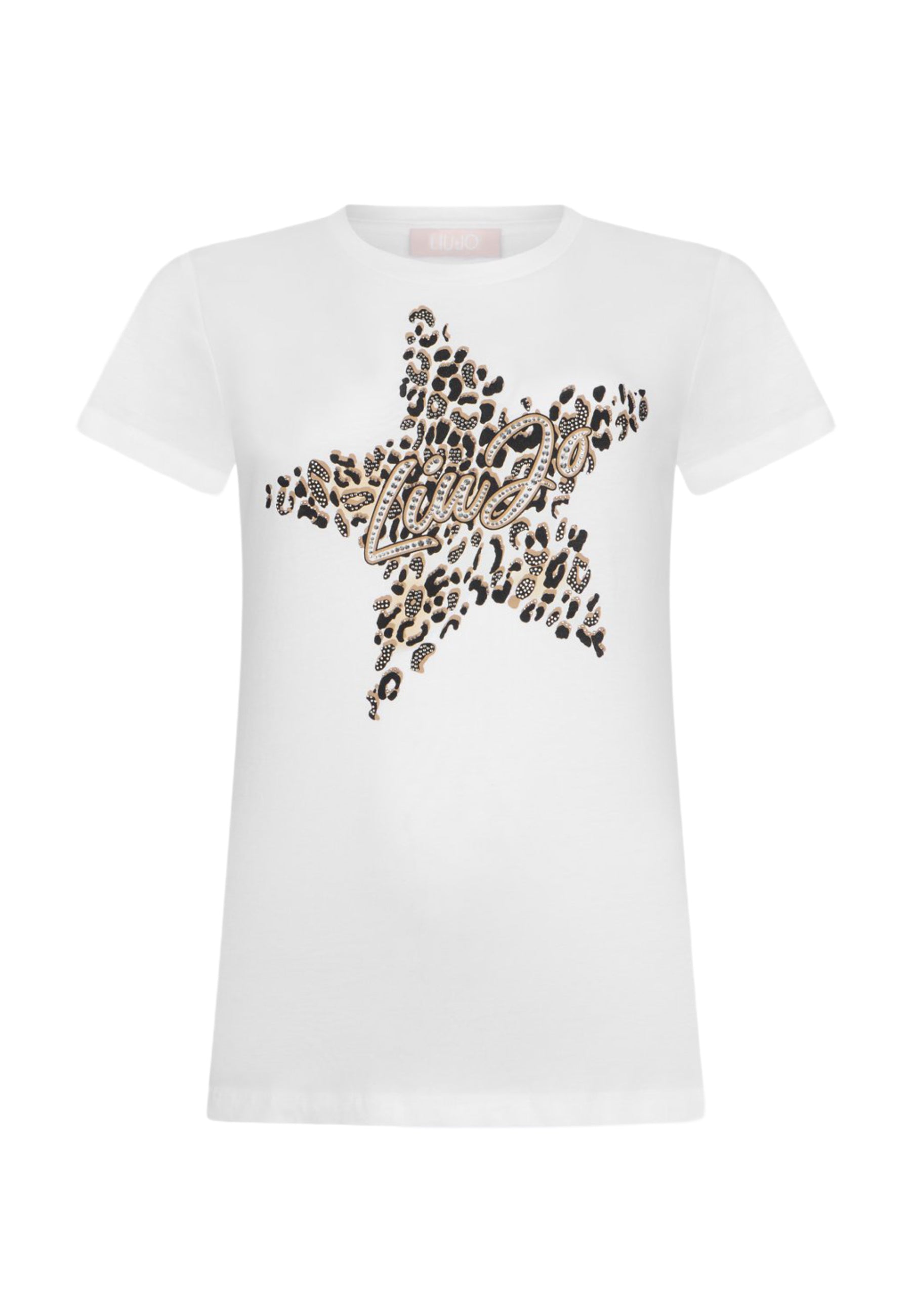 T-shirt Bianco Marrone Liu-jo