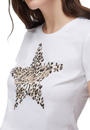 T-shirt Bianco Marrone Liu-jo