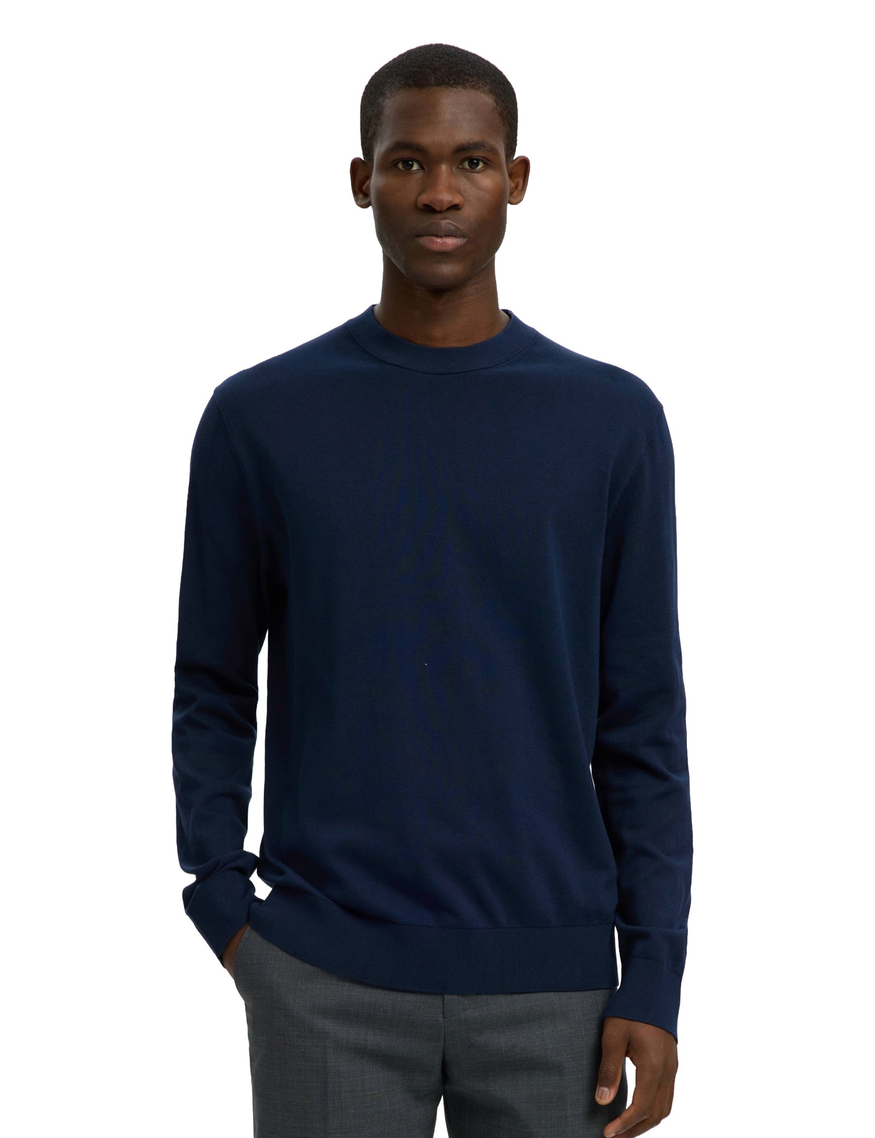 Maglioncini Blu Selected Homme Black