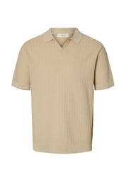Polo Beige Selected Homme Black