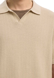 Polo Beige Selected Homme Black