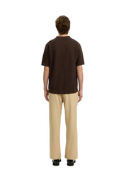 Polo Marrone Selected Homme Black