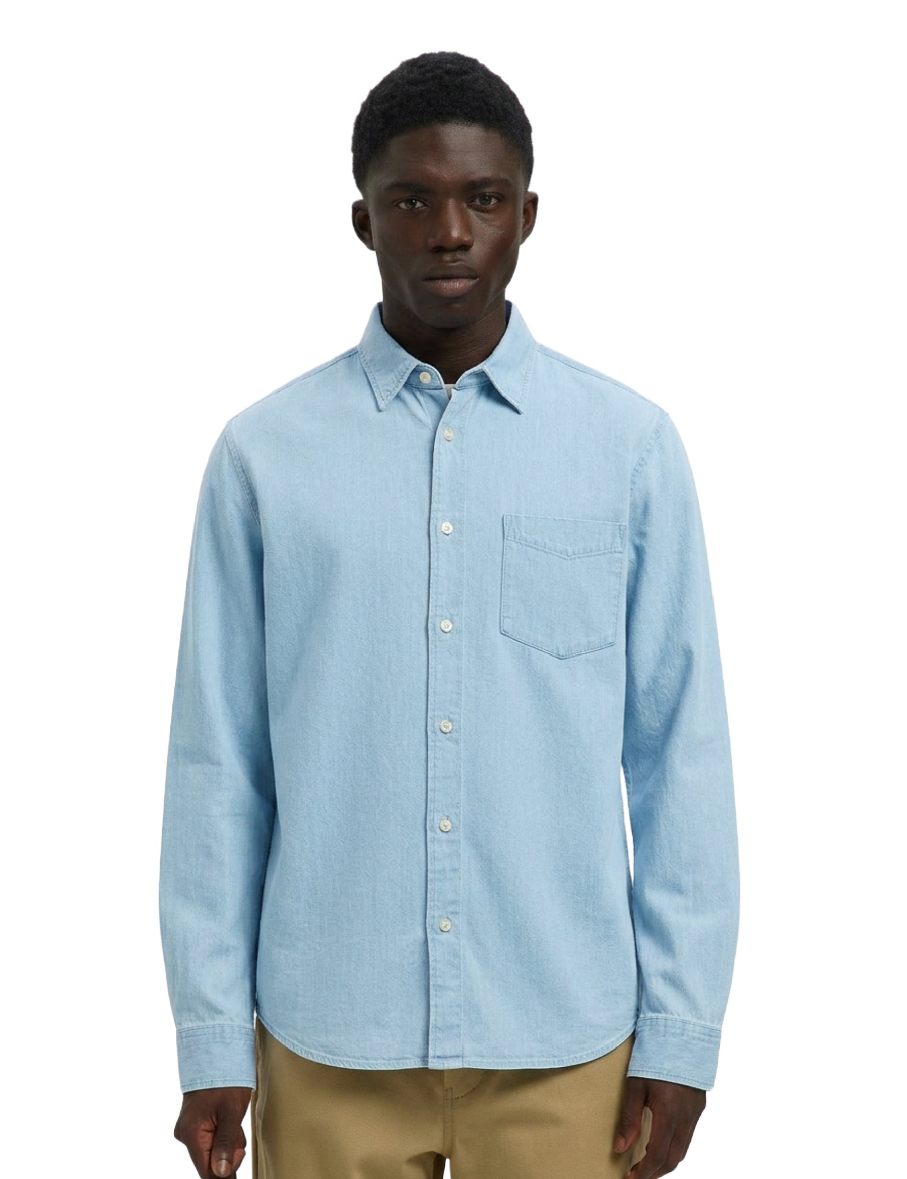 Camicie Blu Selected Homme Black
