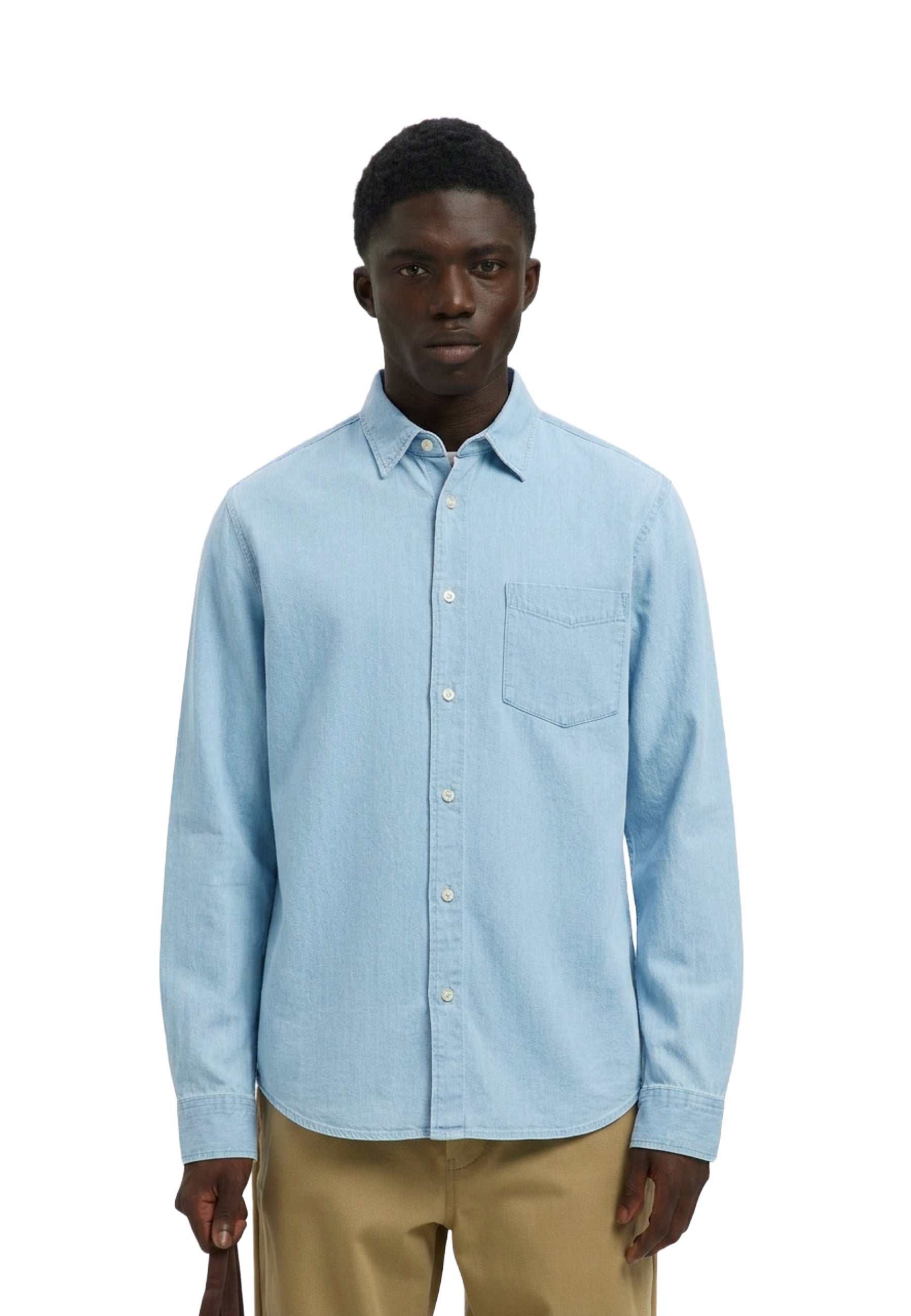 Camicie Blu Selected Homme Black