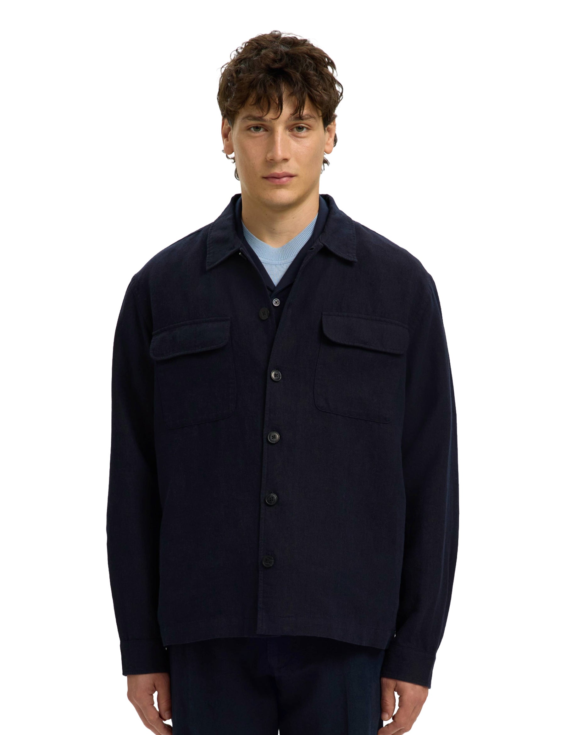 Camicie Blu Selected Homme Black