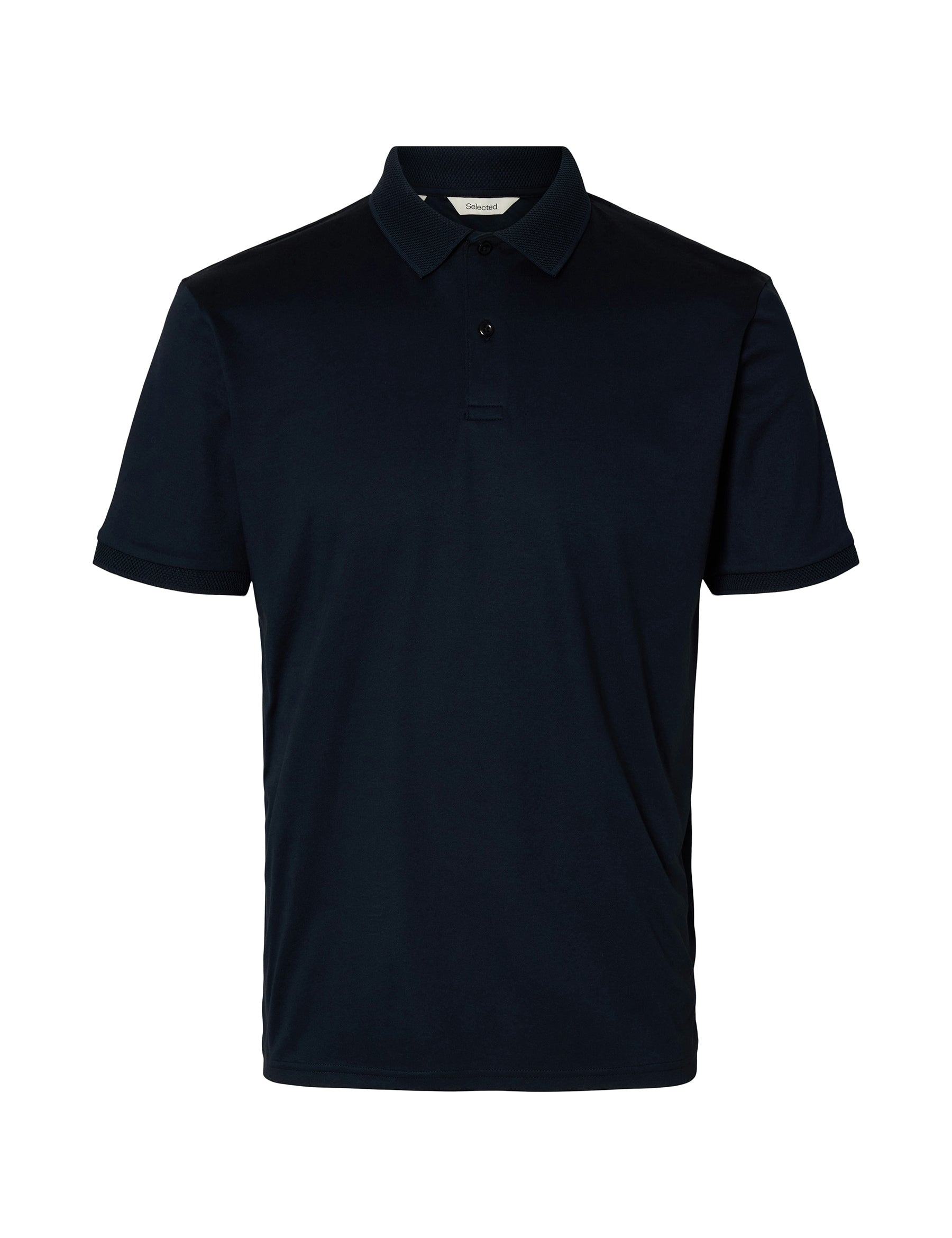Polo Blu Selected Homme Black