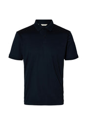 Polo Blu Selected Homme Black