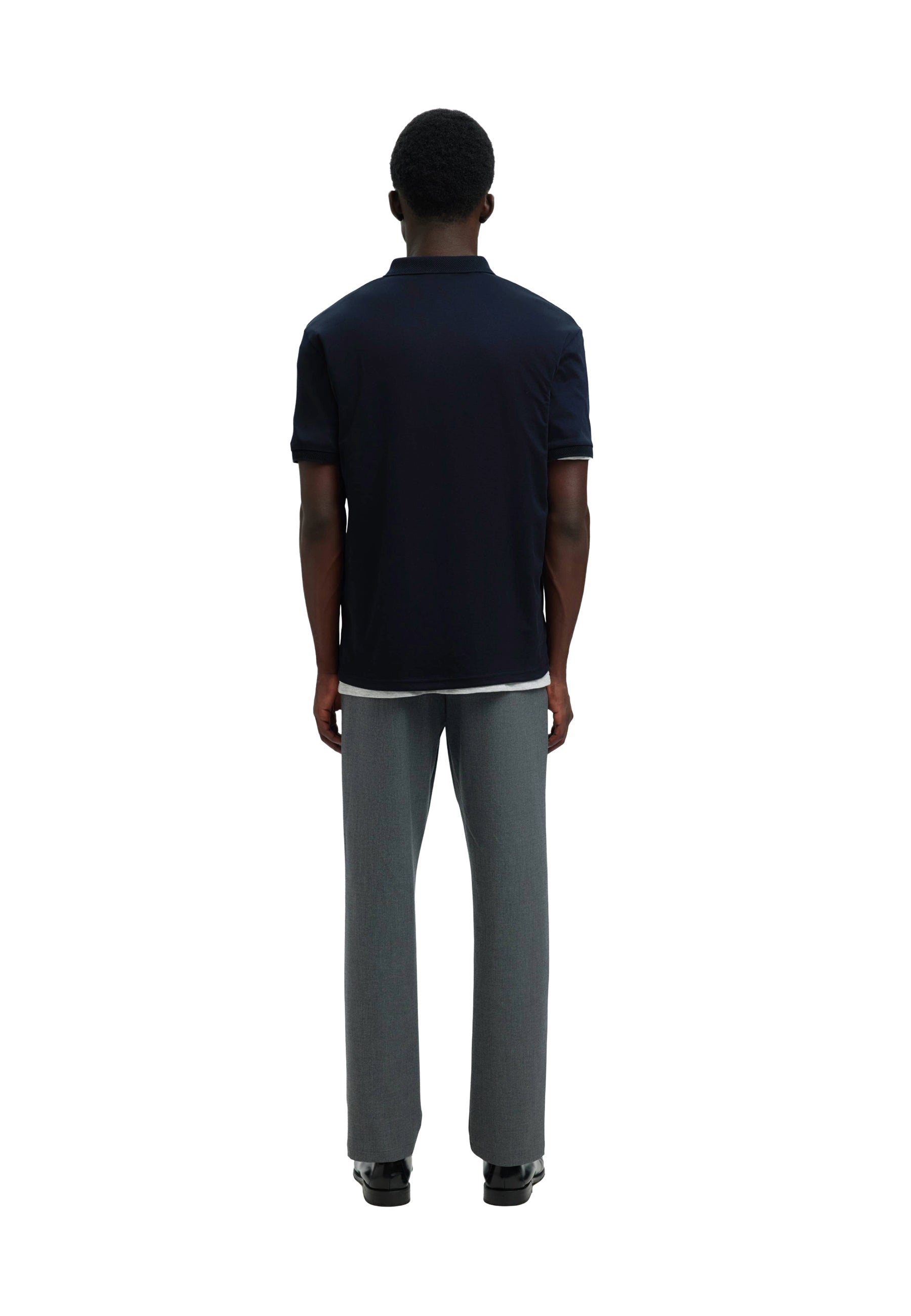 Polo Blu Selected Homme Black