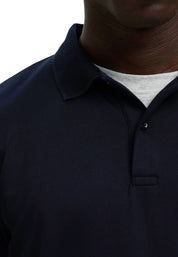 Polo Blu Selected Homme Black