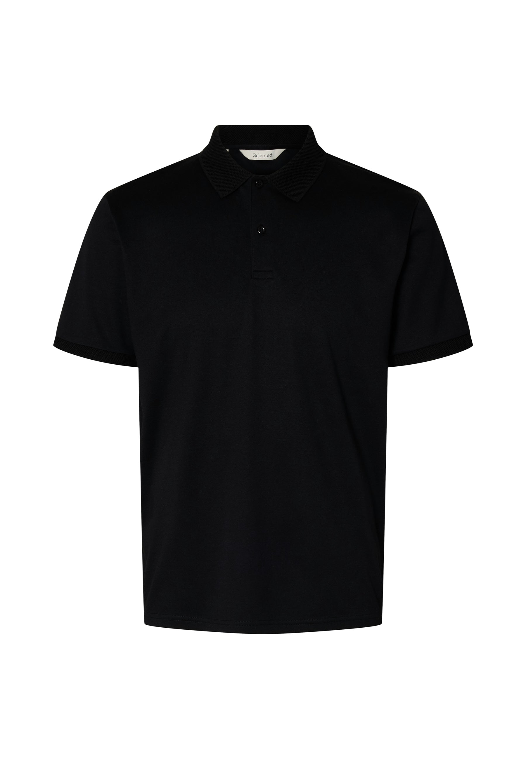 Polo Nero Selected Homme Black