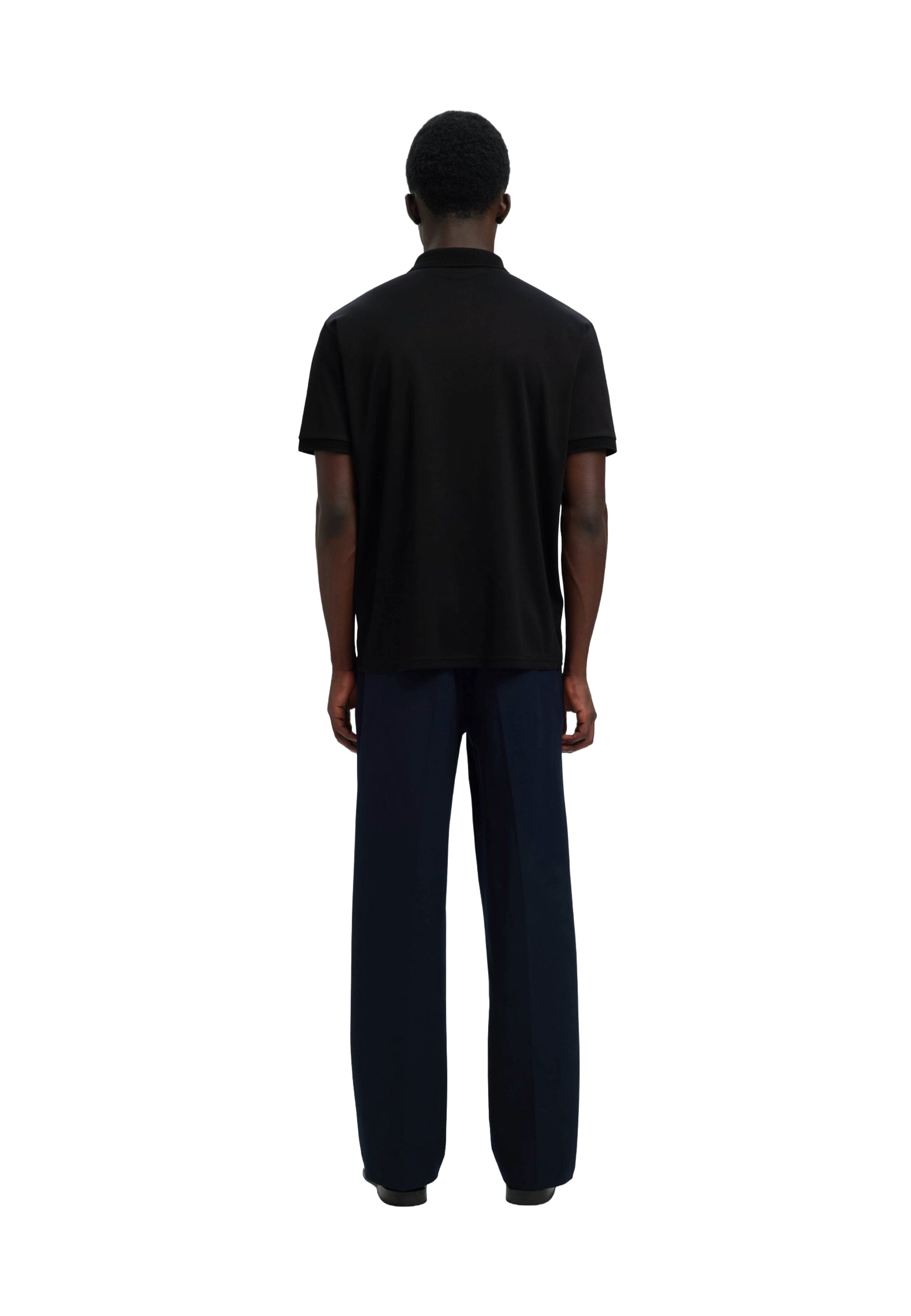 Polo Nero Selected Homme Black
