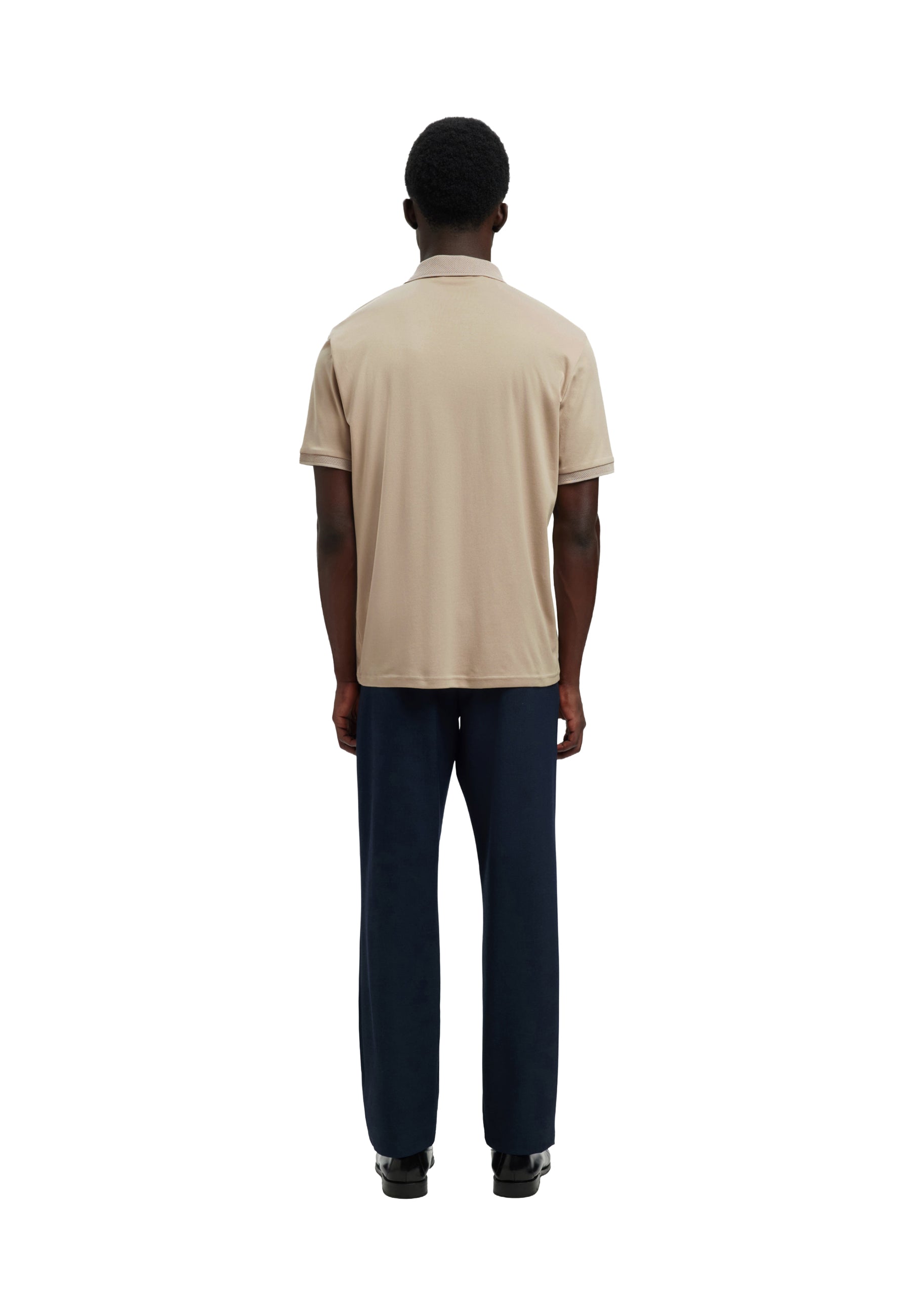 Polo Beige Selected Homme Black