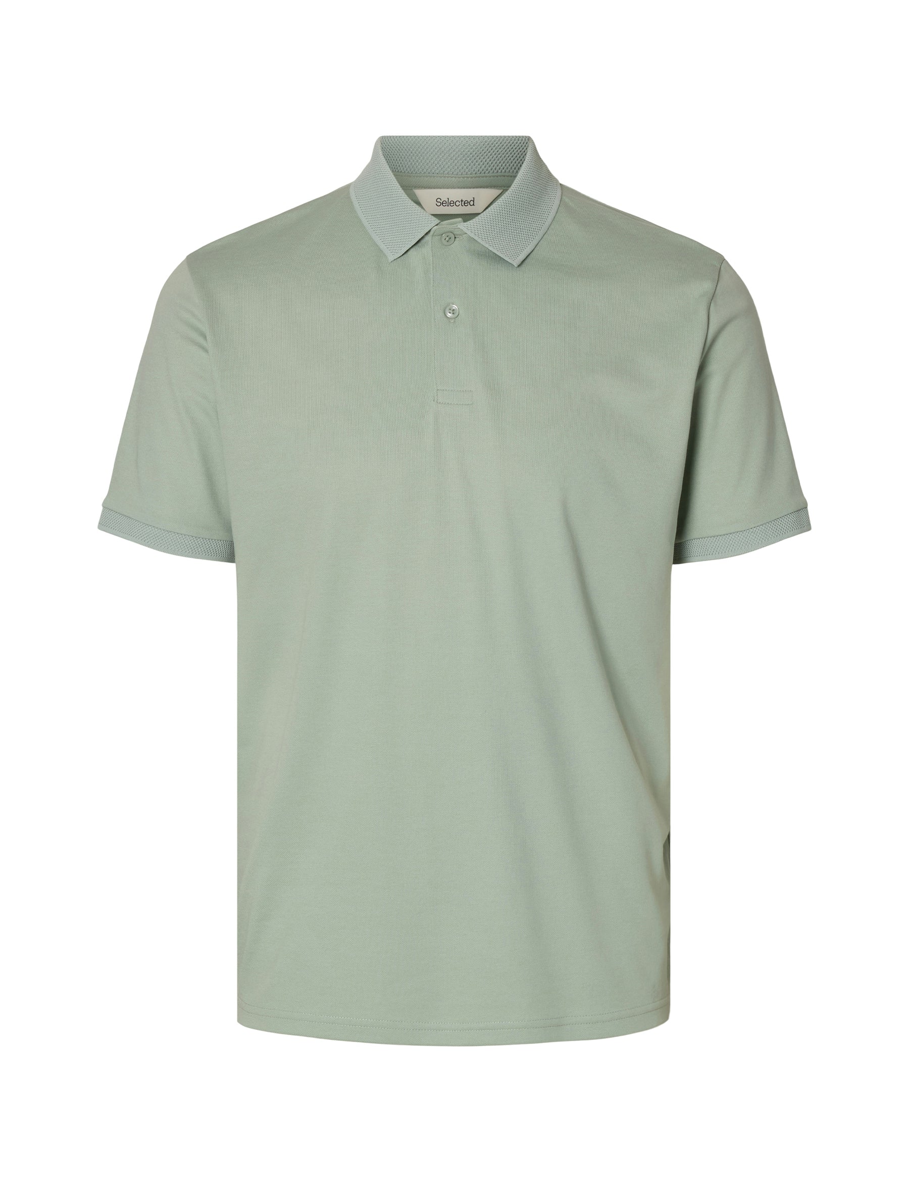 Polo Verde Selected Homme Black