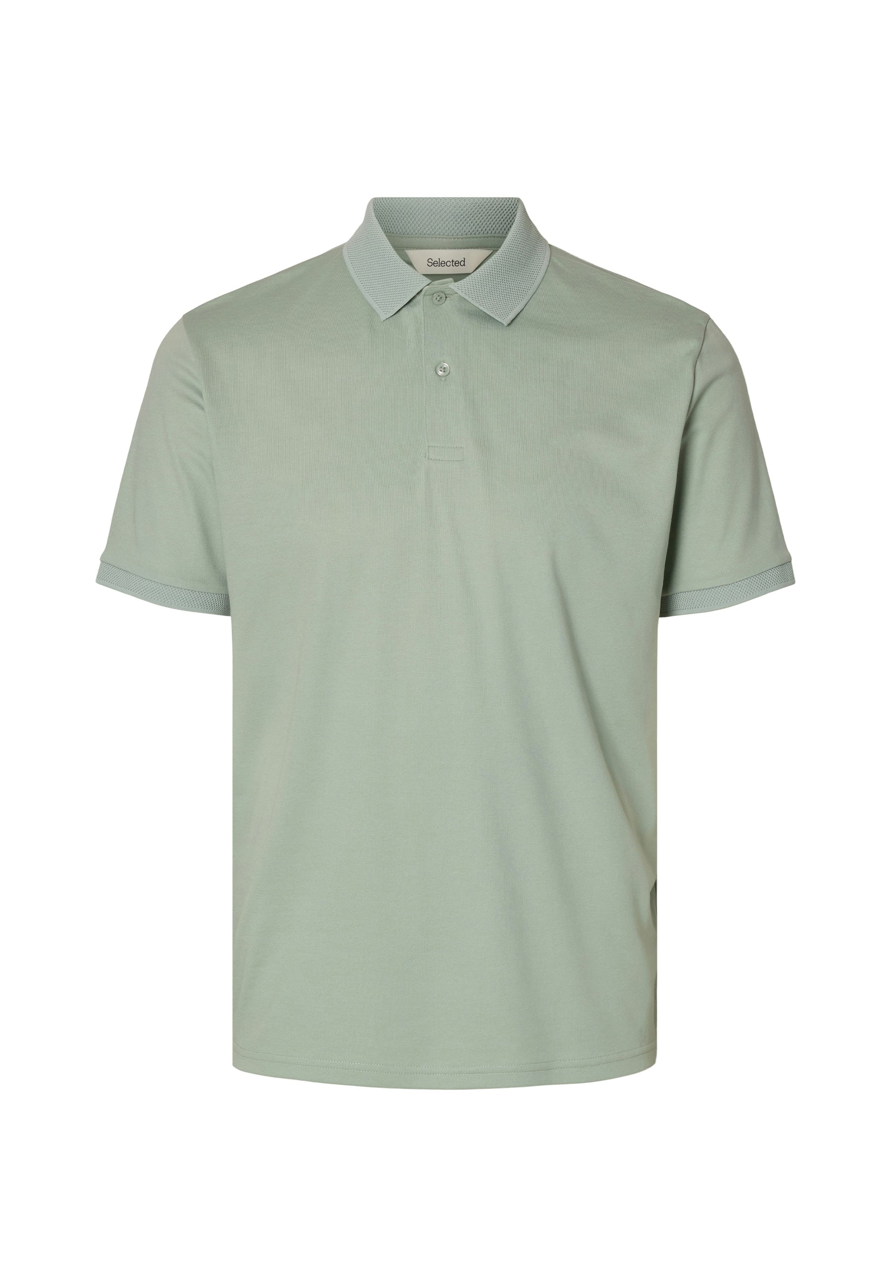 Polo Verde Selected Homme Black