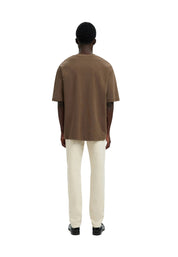 T-shirt Marrone Selected Homme Black