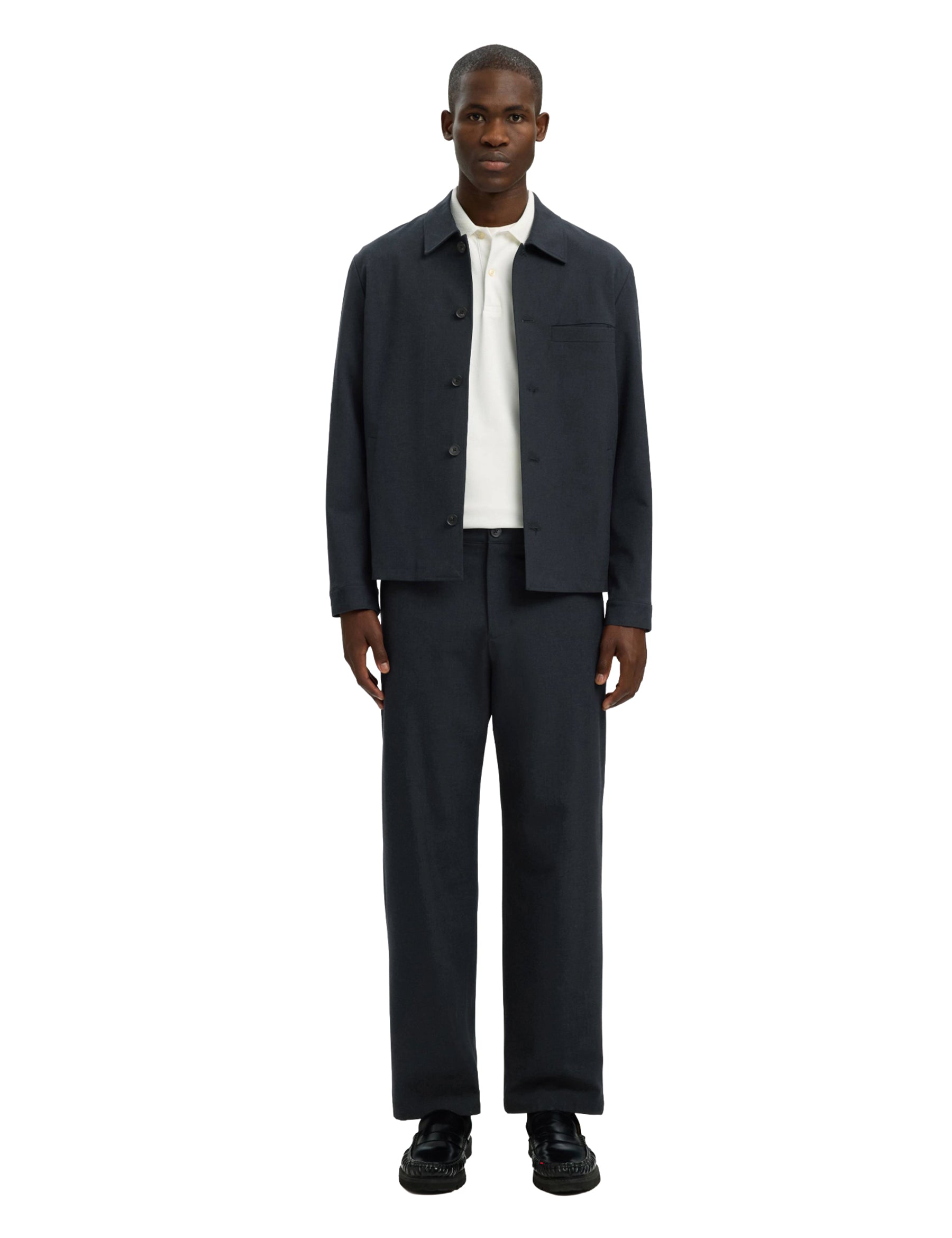 Pantaloni Blu Selected Homme Black