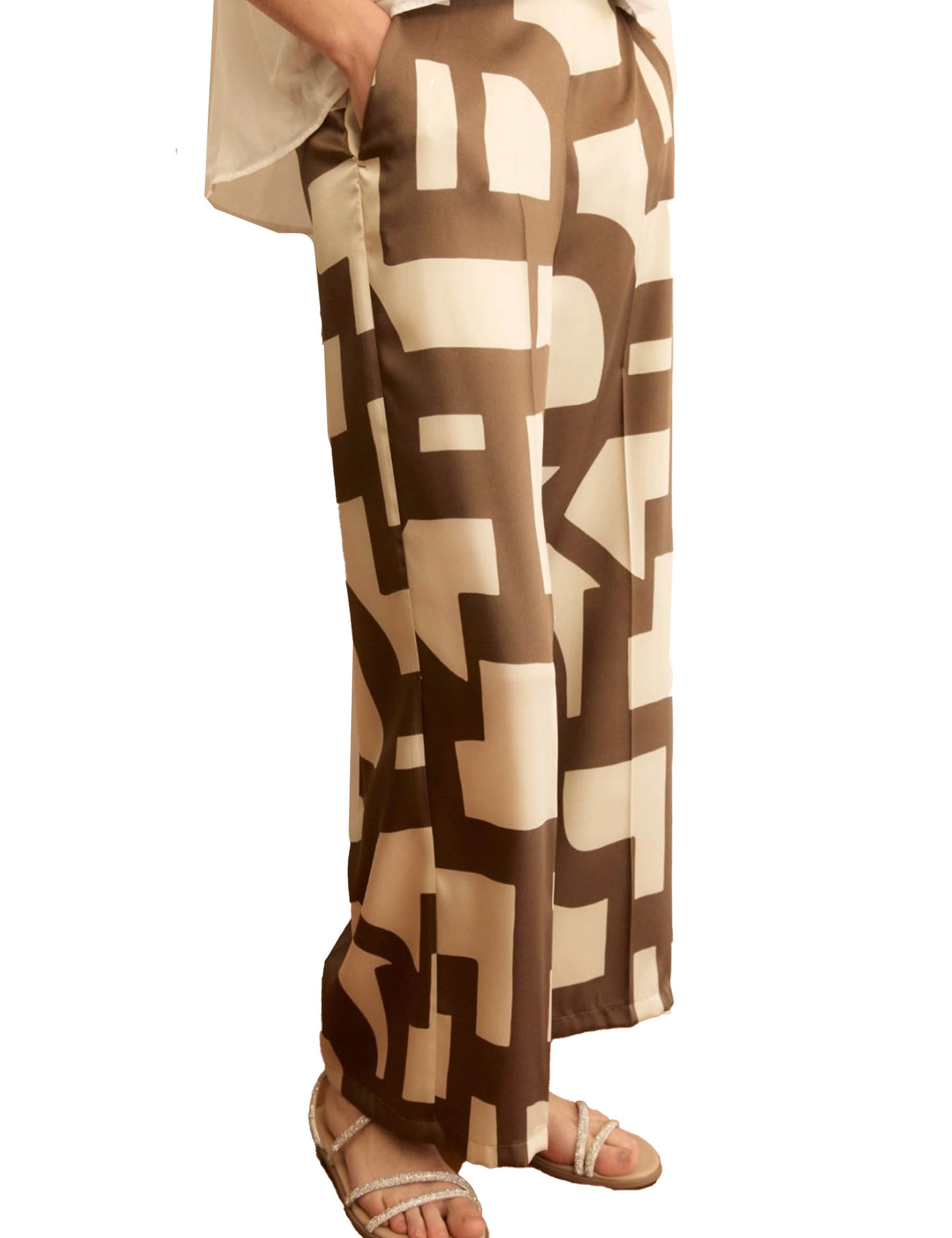 Pantaloni Marrone Emme