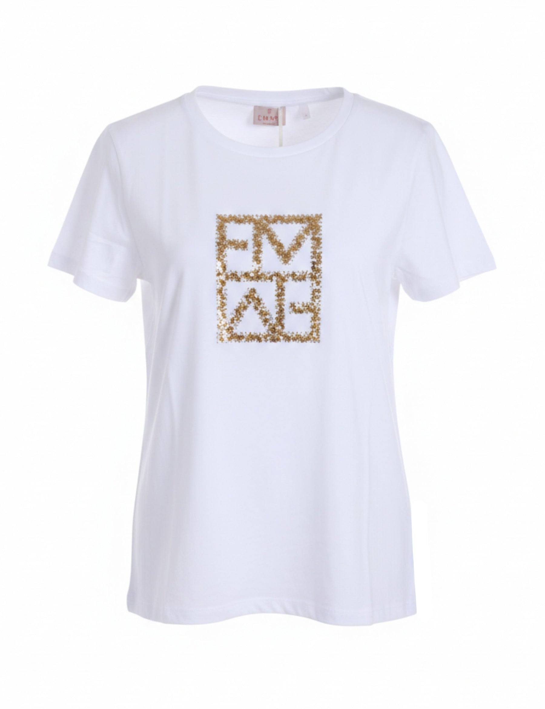 T-shirt Bianco Dorato Emme Marella