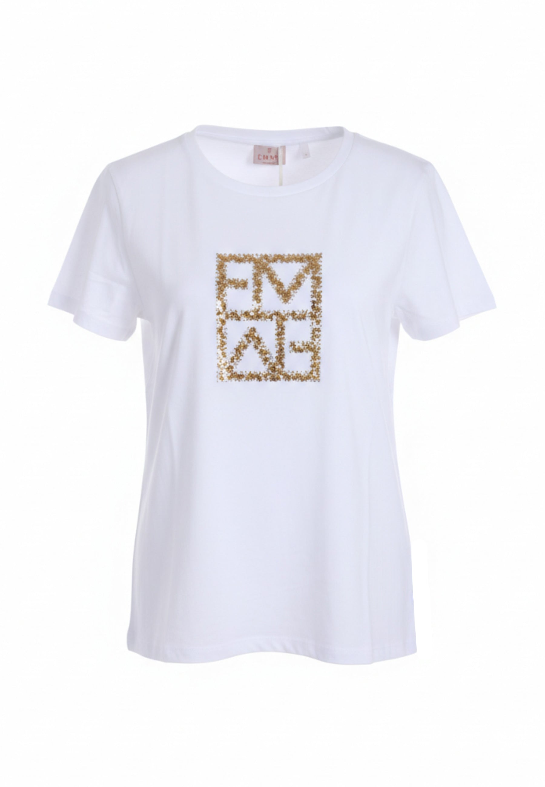 T-shirt Bianco Dorato Emme Marella