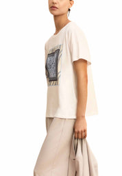 T-shirt Bianco Celeste Emme Marella