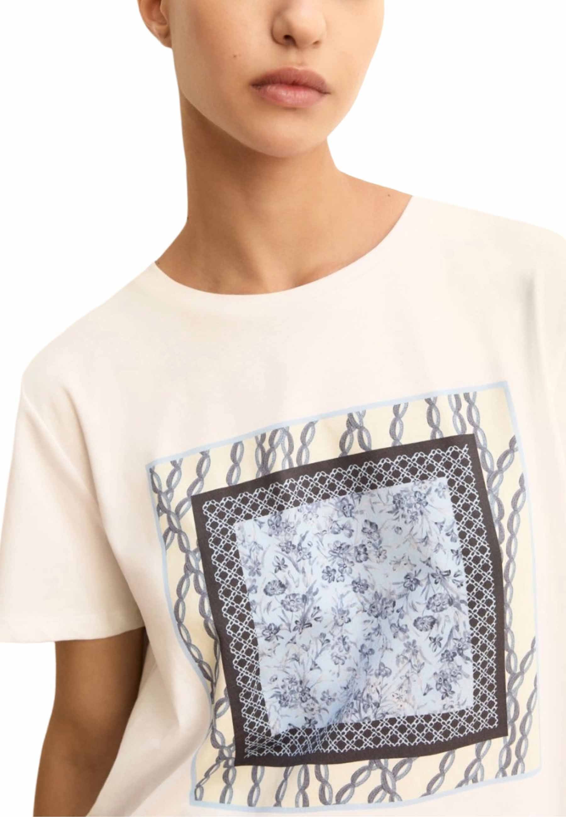 T-shirt Bianco Celeste Emme Marella