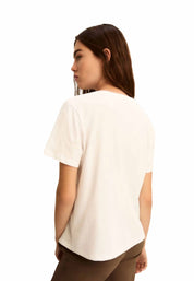 T-shirt Bianco Rosa Emme Marella