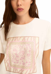 T-shirt Bianco Rosa Emme Marella