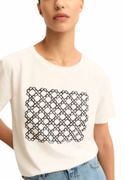 T-shirt Bianco Blu Emme Marella