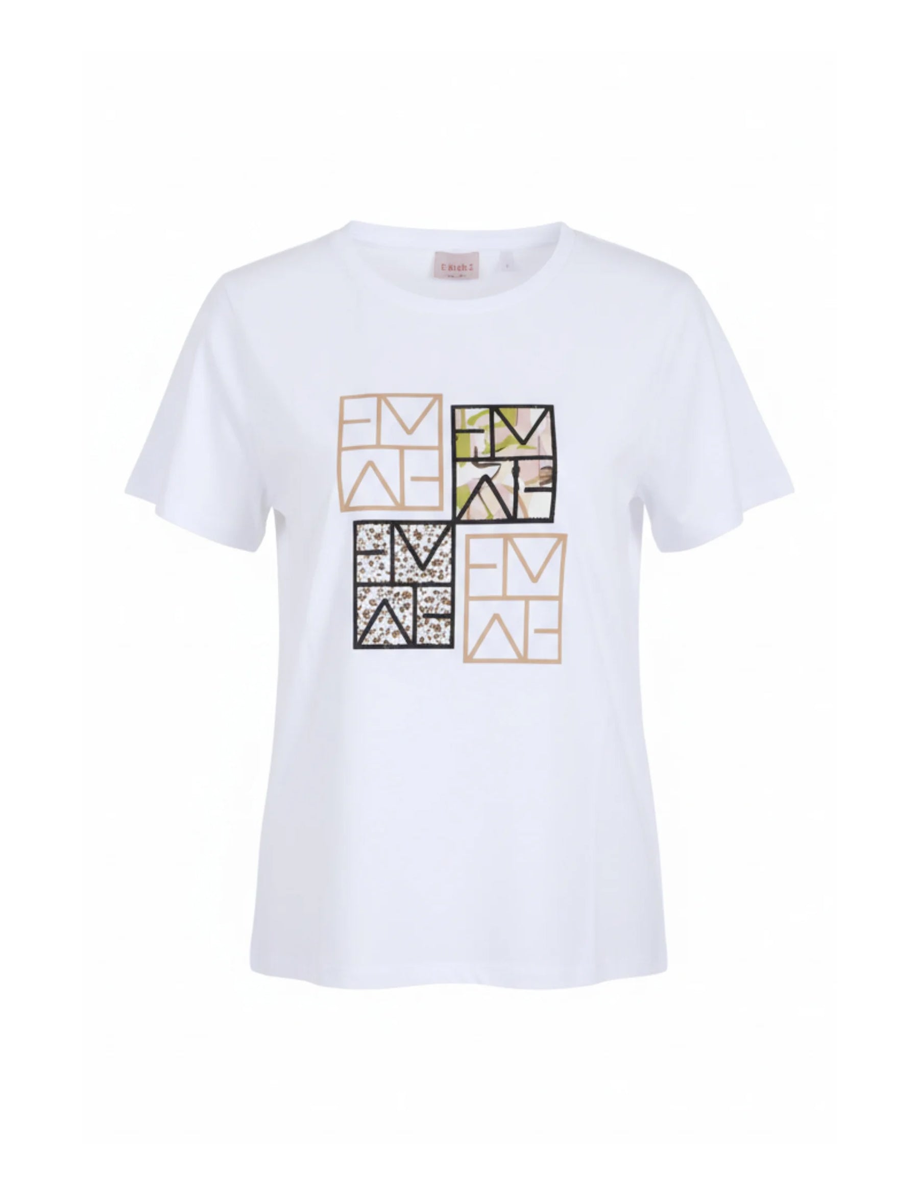 T-shirt Bianco Oro Emme Marella