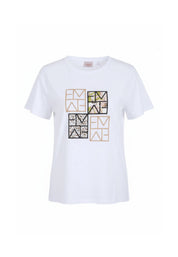 T-shirt Bianco Oro Emme Marella