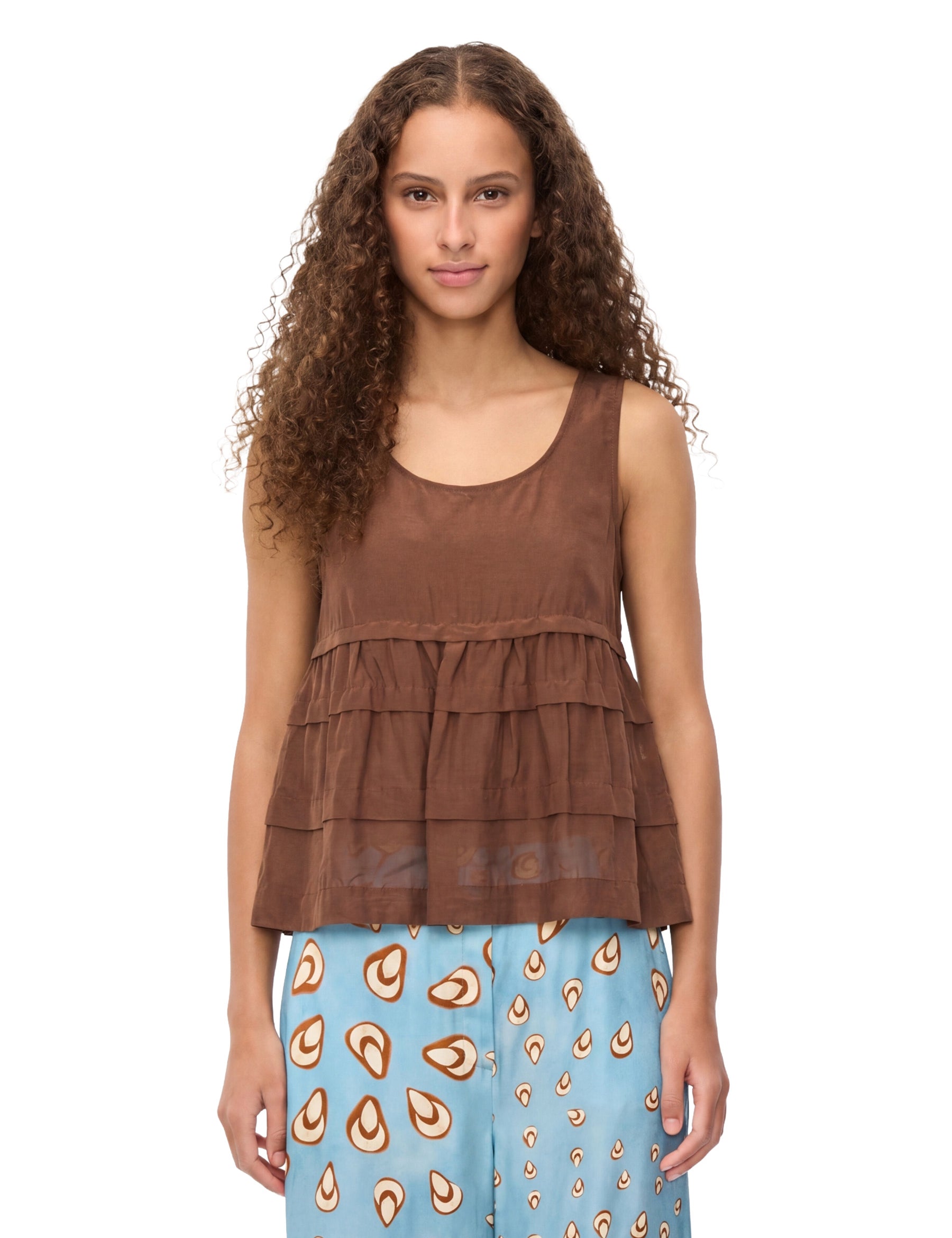 Top e canotte Marrone Iblues