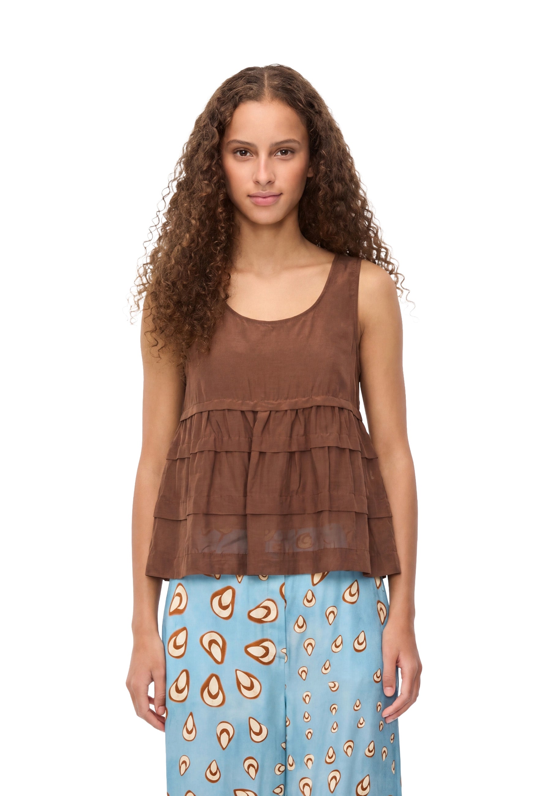 Top e canotte Marrone Iblues